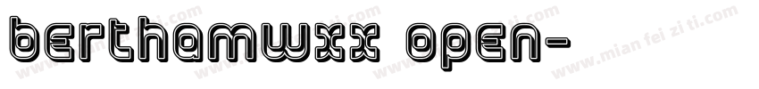 berthamwxx open字体转换